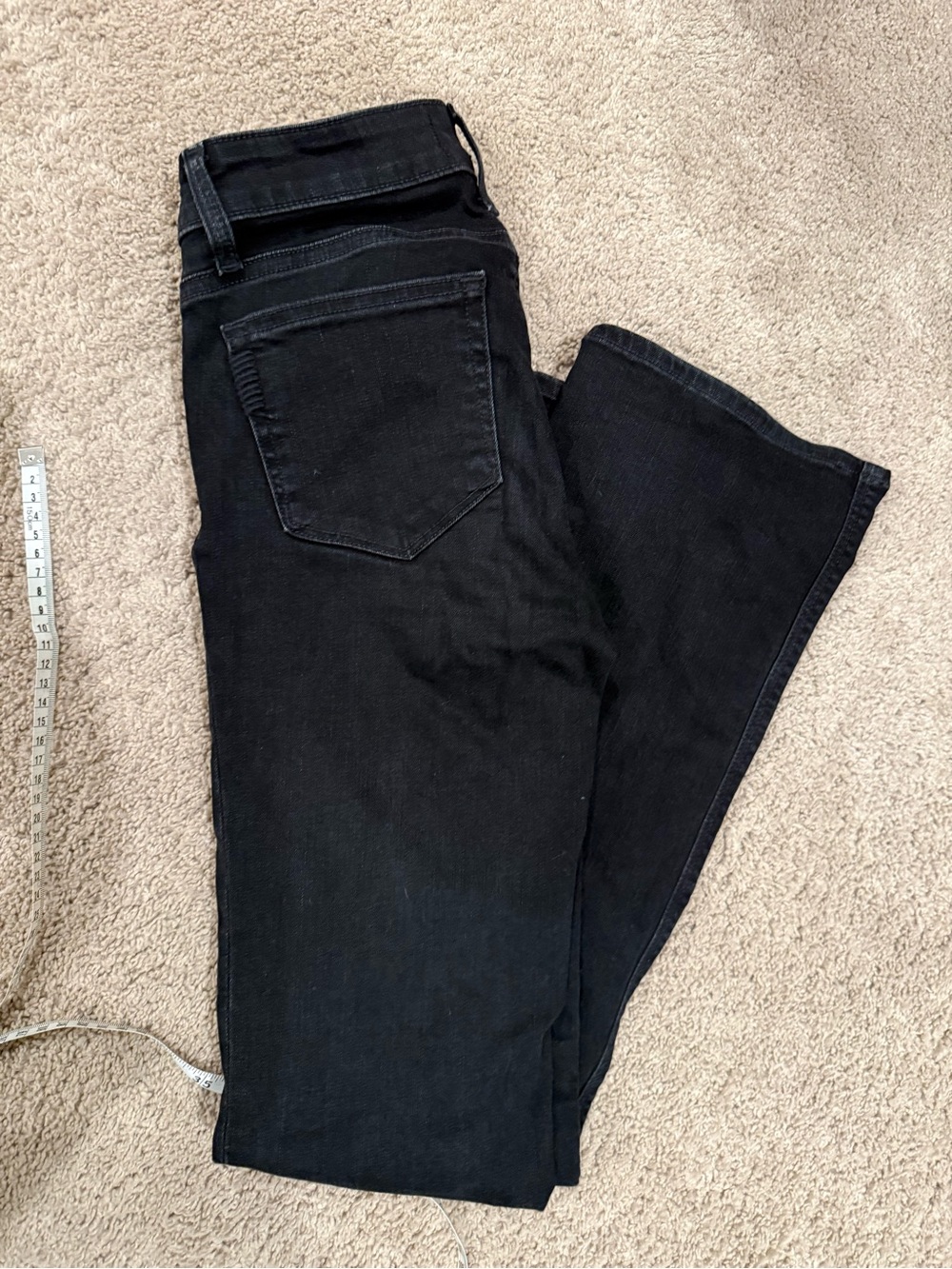 Black Women’s low-Rise bootcut Jeans